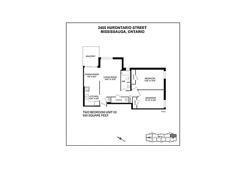 Floor plan 2 Bedroom 2 Bed 1 Bath