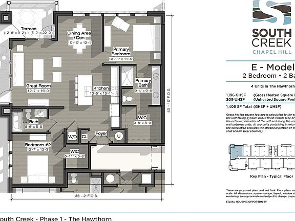E Model The Hawthorn Floor Plan