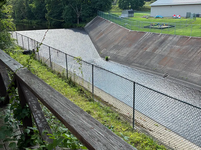 Spillway out back