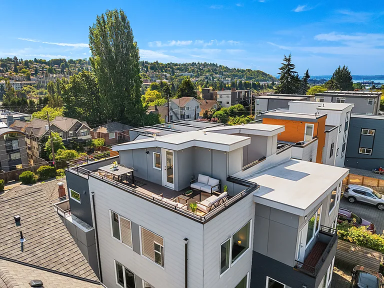 Exterior view of rooftop deck