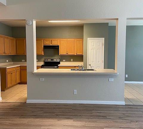 Kitchen view from living area
