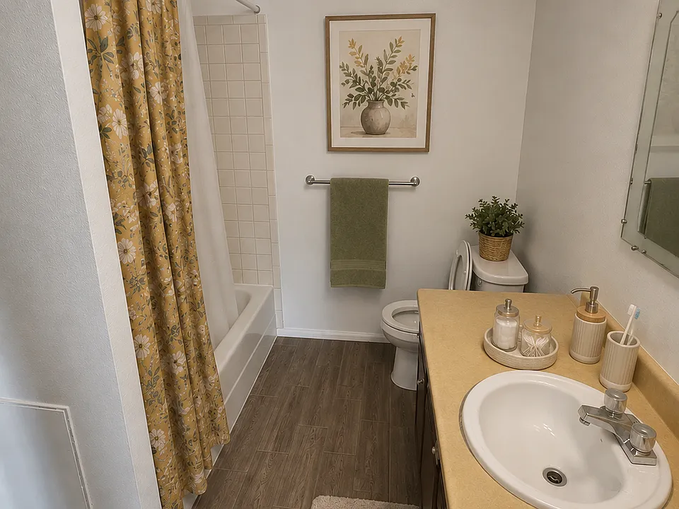Furniture added to show space furnished