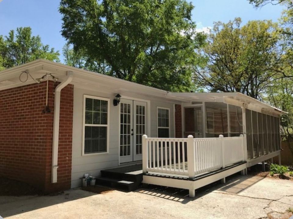 Screened back porch and back deck accessing Master bedroom. The back patio accesses huge daylit basement and trail to optional swim/tennis club.