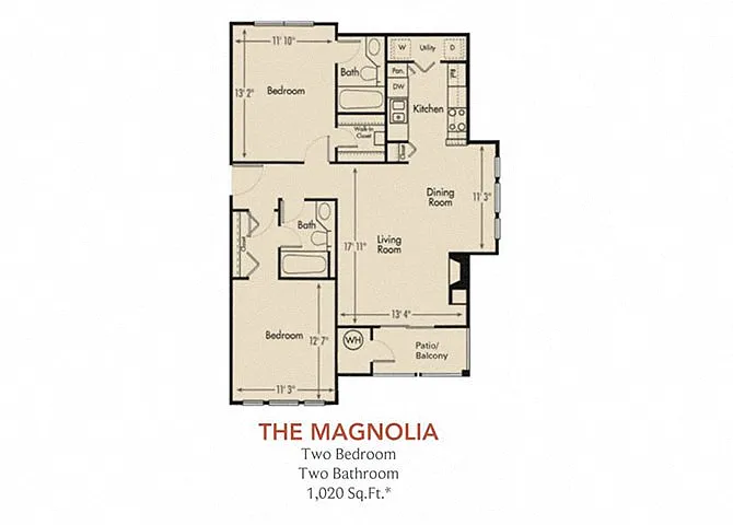 Floor plan Magnolia - Renovated