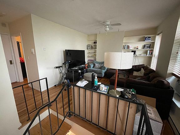 Living room; Bedroom 1 and Entry to unit to left
