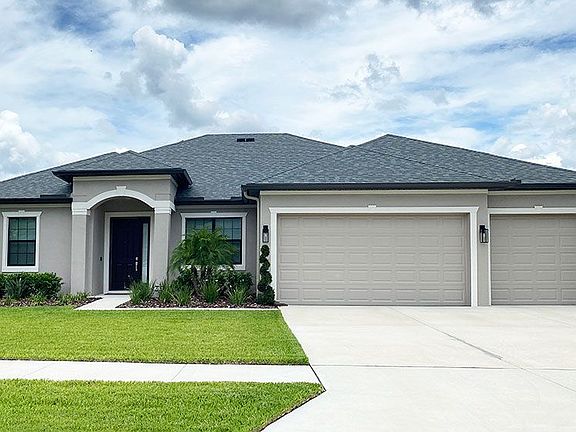 Carlingford Tuscan elevation front exterior of a new home construction William Ryan Homes Tampa