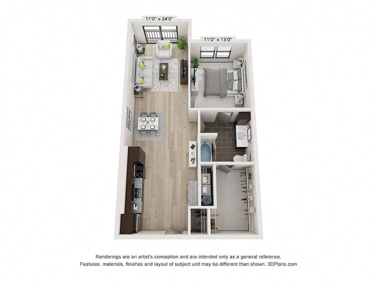 Floor plan The Monroe - A2
