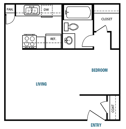 Floor plan Studio