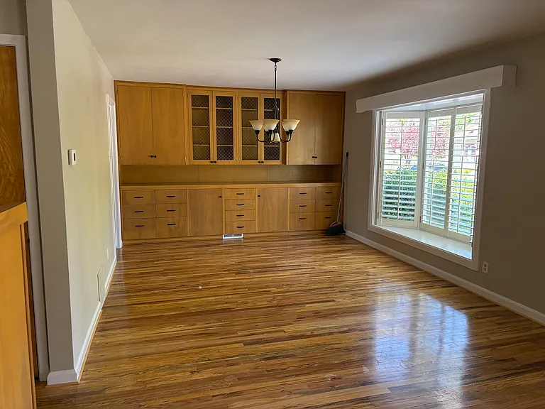 Dining room with hardwood floors