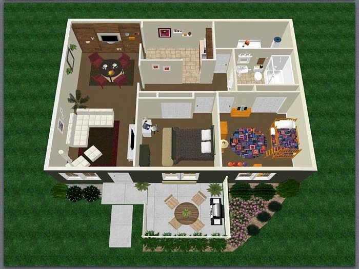 Two bedroom one bath