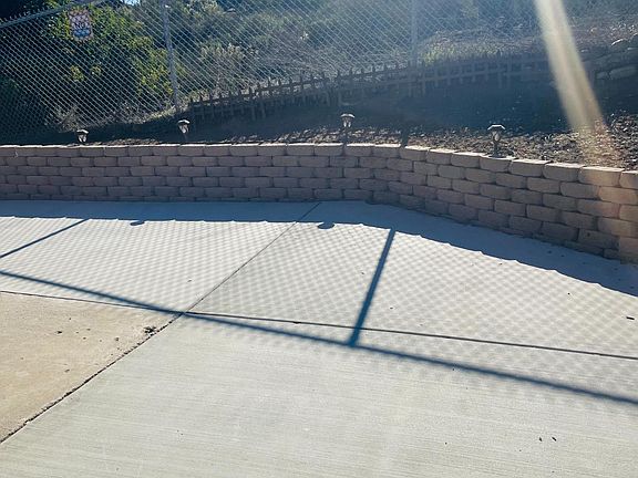 Granny flat private patio, standing with back towards Front door