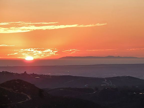 Sunset Catalina Island view