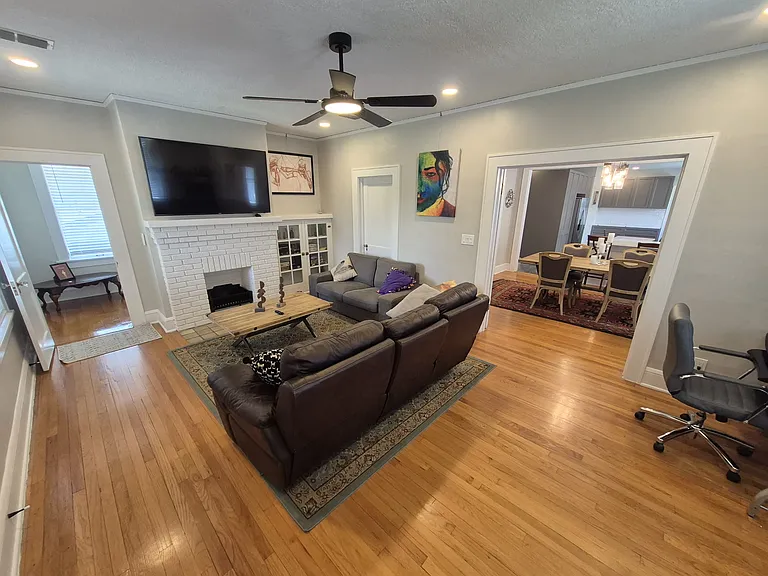Shared living room space.