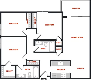 Floor plan Plan 3A