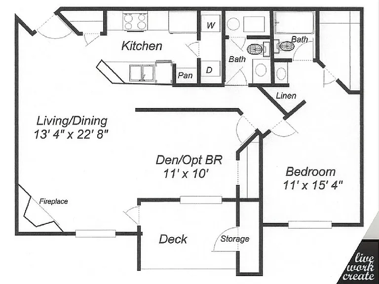 Two Bedroom, One and Half Bath Two Bedroom, One and Half Bath