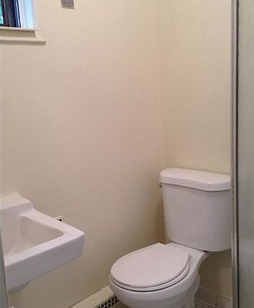 Master bathroom with a shower