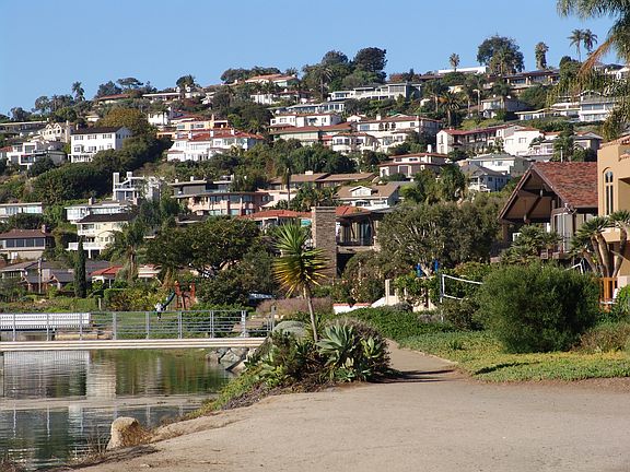 Historic walking path on bay