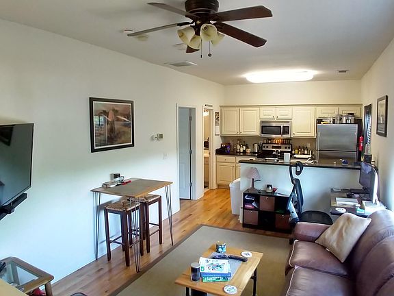 Bright Living Room open to kitchen