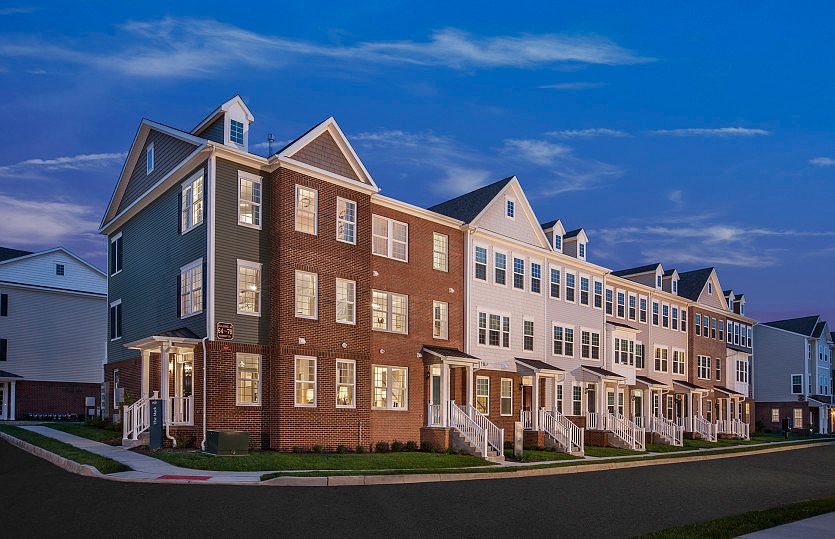 Luxury Mark townhome design at Liberty Square at Wesmont Station
