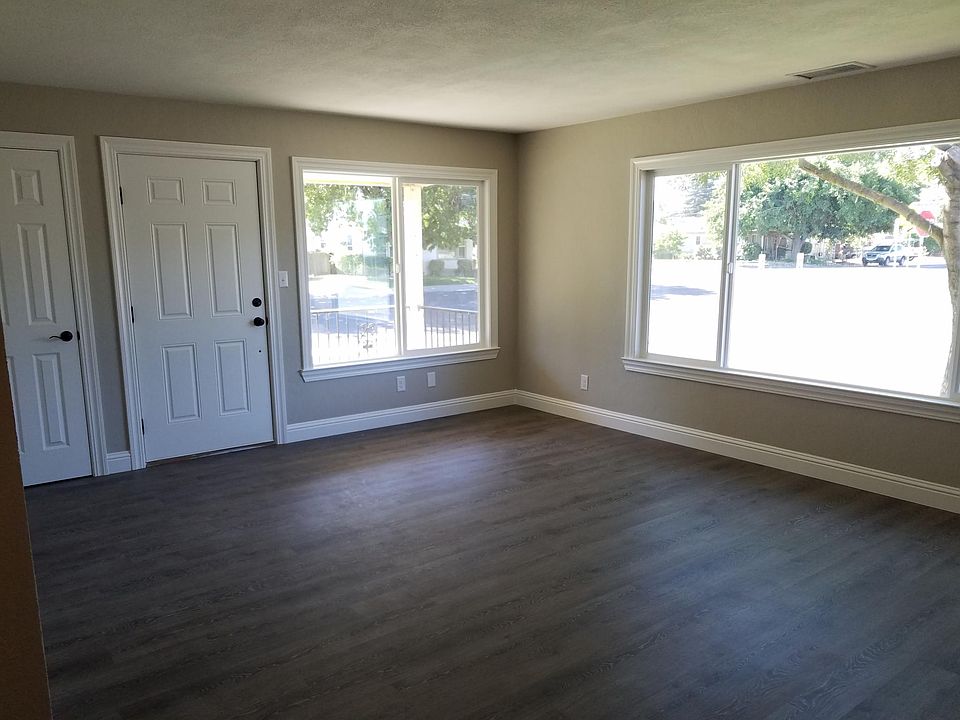 Big open windows in living room