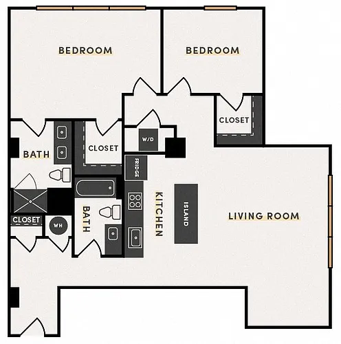 Floor plan 2 Bed F