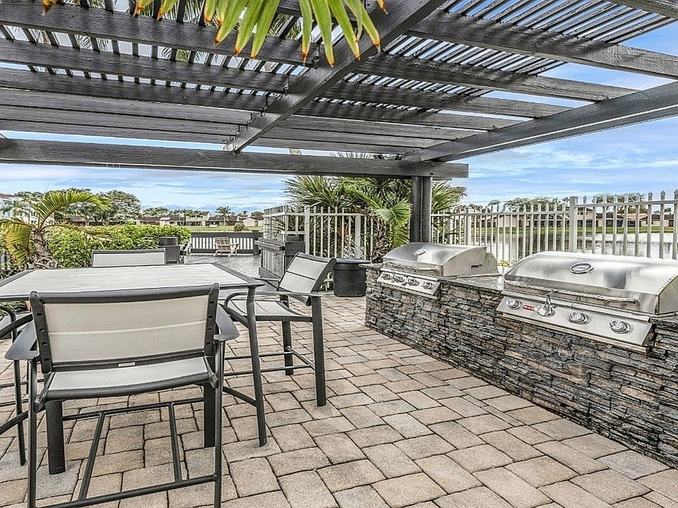 BBQ island with sitting area