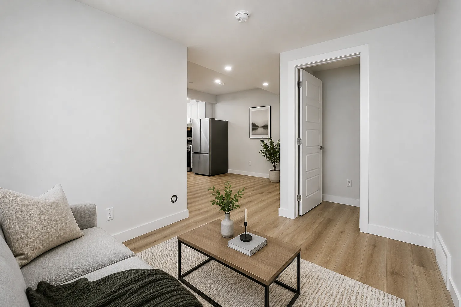 Modern 1 Bedroom | 1 Bathroom Basement Suite with Utilities Included Keswick — Photo 4