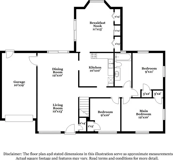 3 bed, 1.0 bath, 1093 sqft, $4,340 — Photo 3