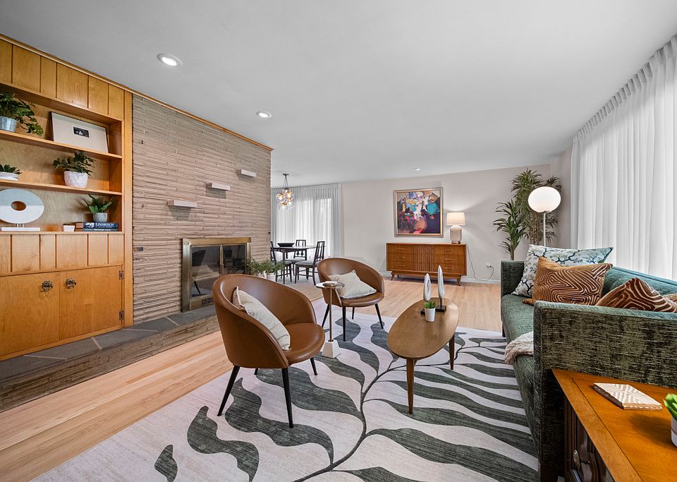 Living Room showing dining area in the back of view
