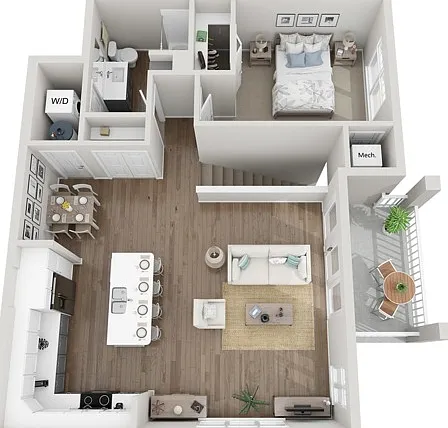 Floor Plan 1F | Seasons at Franklin | Apartments in Franklin, WI Floor Plan 1F | Seasons at Franklin | Apartments in Franklin, WI