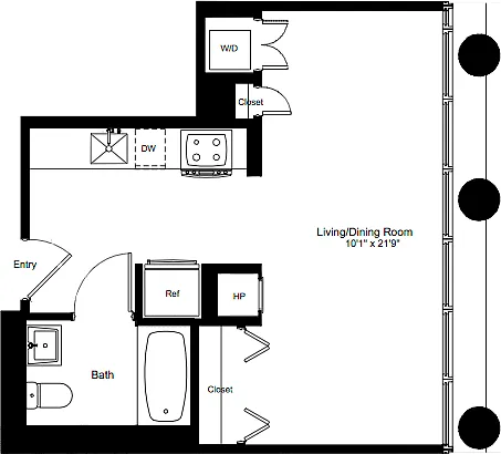 Floor plan Studio D 7