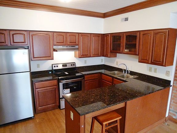 Upgraded kitchen with granite countertops