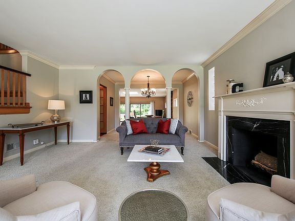 Living Room Flows into Dining Room & Family Room