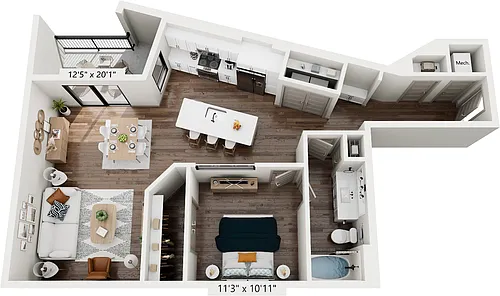 Floor plan A61