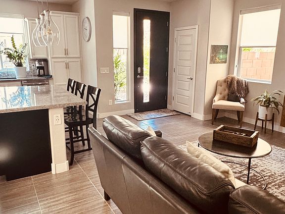 Living room and front door