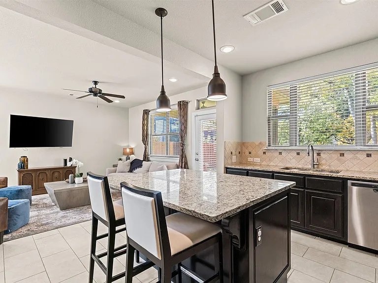 View the backyard from your kitchen windows