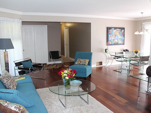 new hardwoods in formal living/dining/entry.