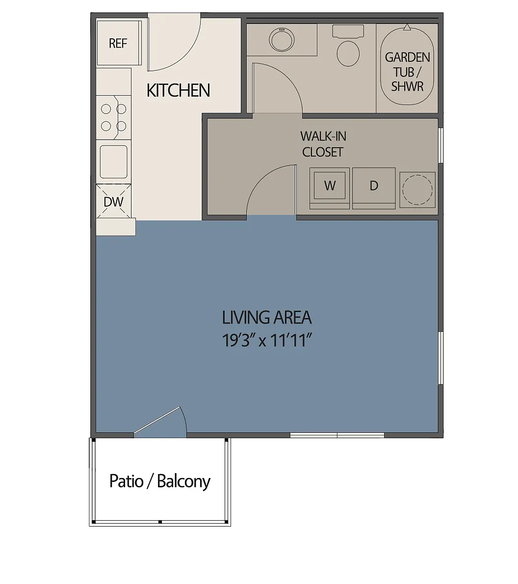 Floor plan Studio-Lofts