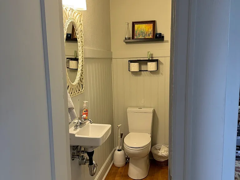 Downstairs powder room