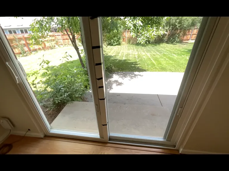 Rear Patio viewed from Dining Room