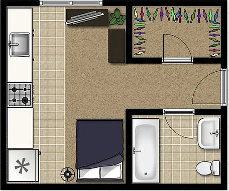 Studio Floor Plan