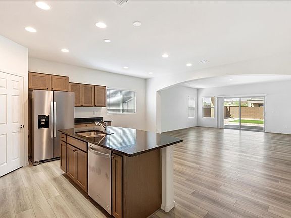 Kitchen, dinning, and Living area.