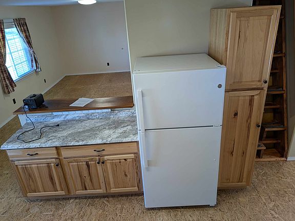 View from the kitchen into the living room