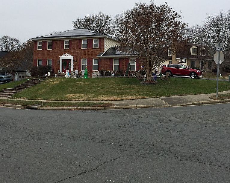 Front with solar panels