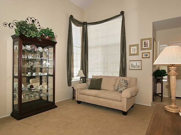 Formal Living Room with Soaring Ceilings