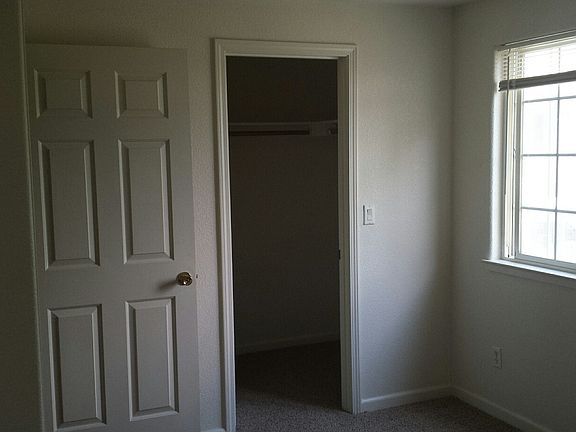 One of the upstairs bedrooms with a walk-in closet