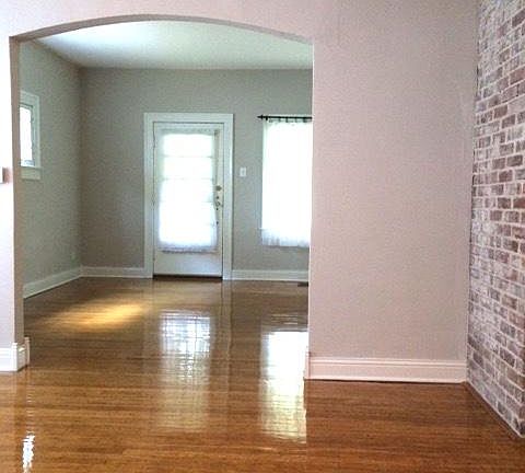 DR into LR. Original, gorgeous oak floors!