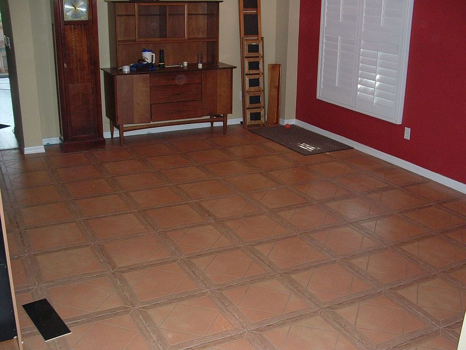 Front Room with new tile