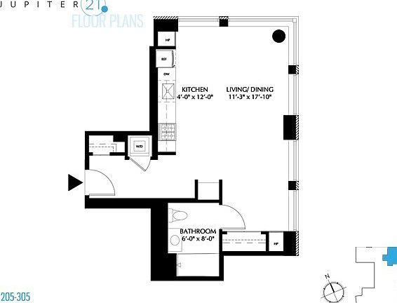 2nd image of 21 E 1st St APT 205