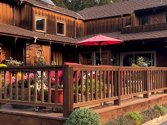 The front patio